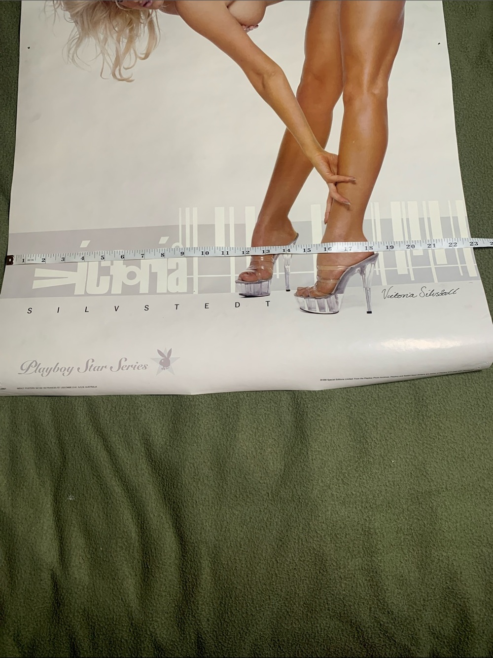 1997 Playmate of the Year. Victoria Silvstedt poster. 23” x 35”. - Picture 2 of 10